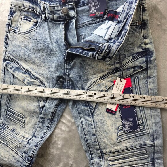 Phat Farm Skinny Jeans 30x30 NWT Ice Blue - Picture 12 of 15